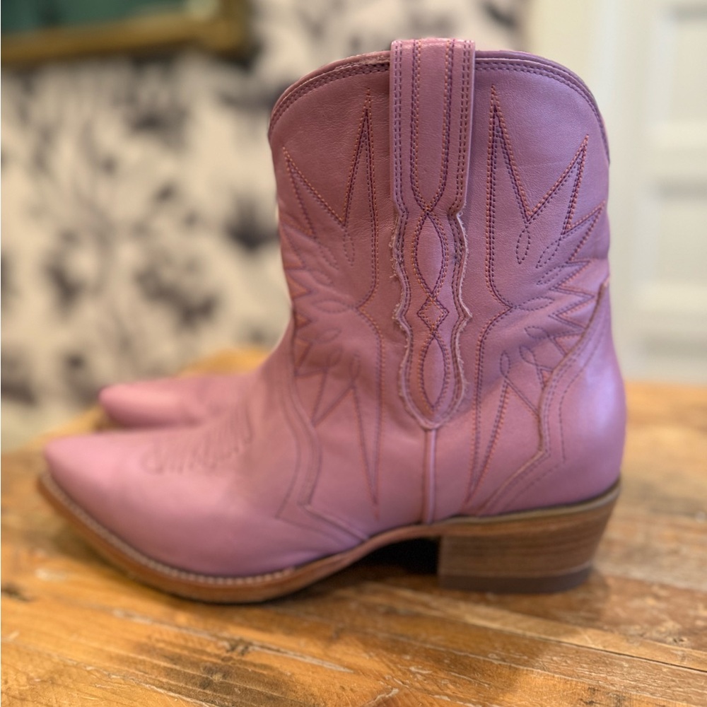Tecovas Orchid Lynn Heeled Boots - Picture 3 of 8